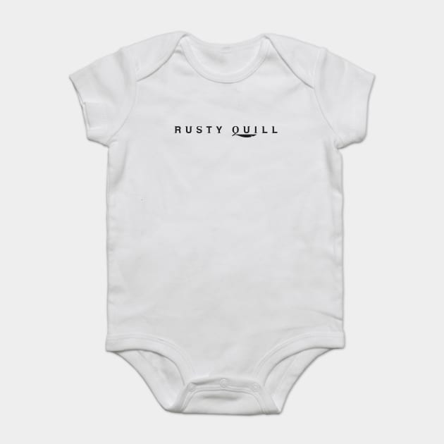 RQ Wordmark (Light Print) Baby Bodysuit by Rusty Quill